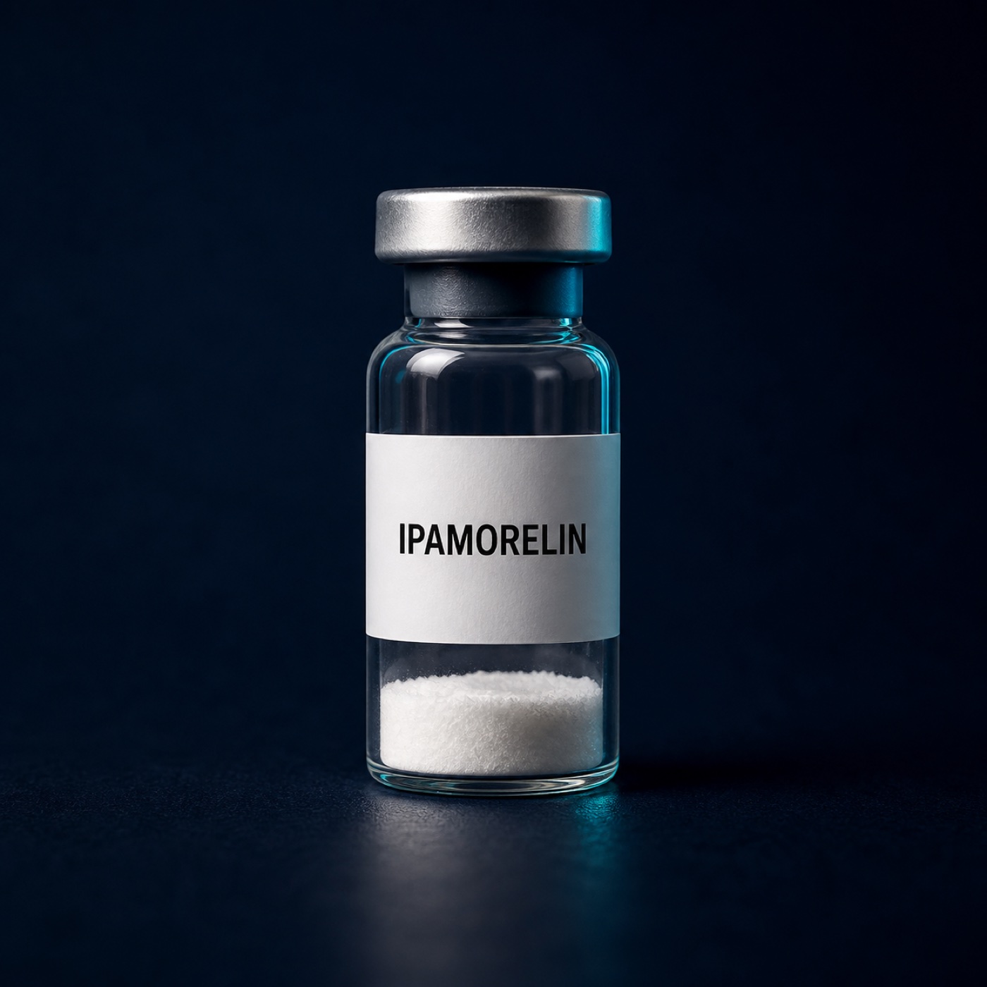 A generic vial labelled ipamorelin.