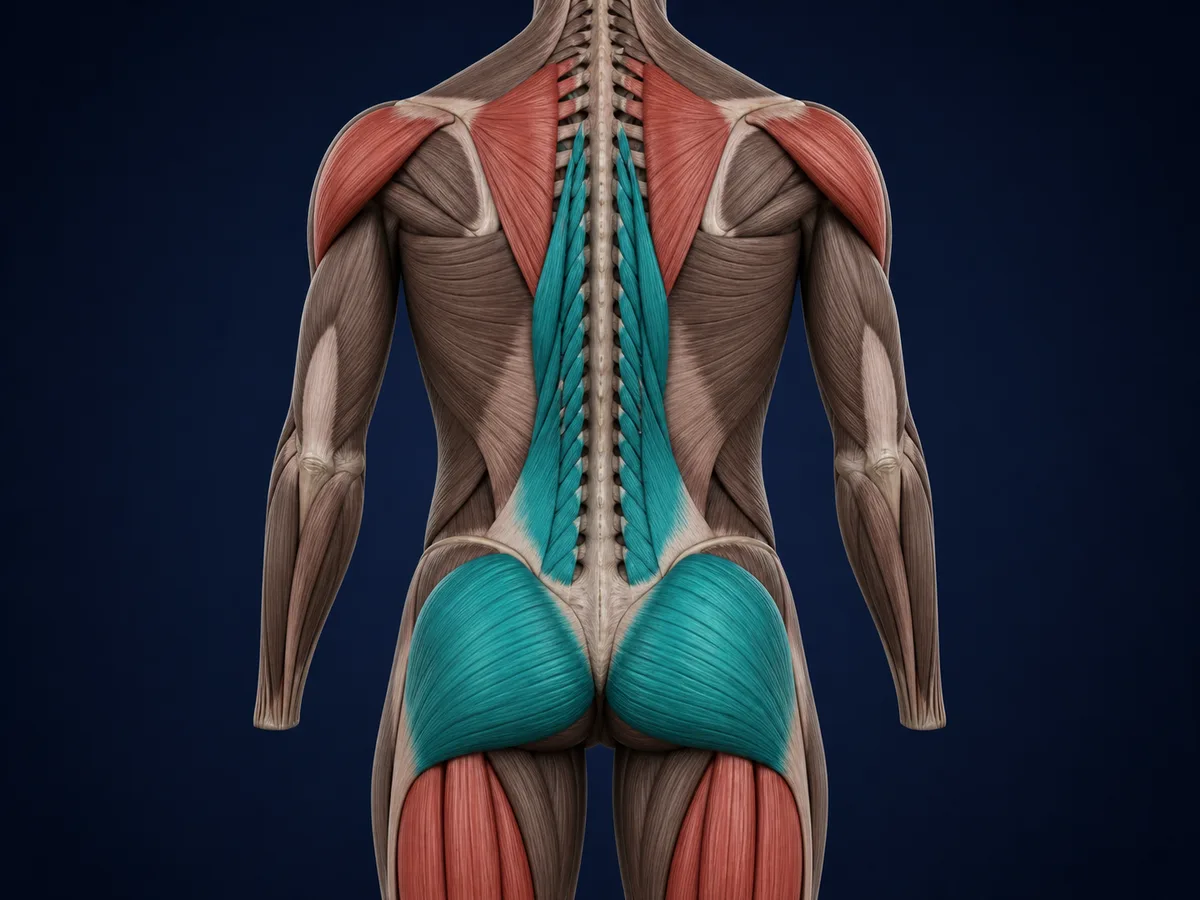 Anatomy highlighting the structures involved in Bird Dog