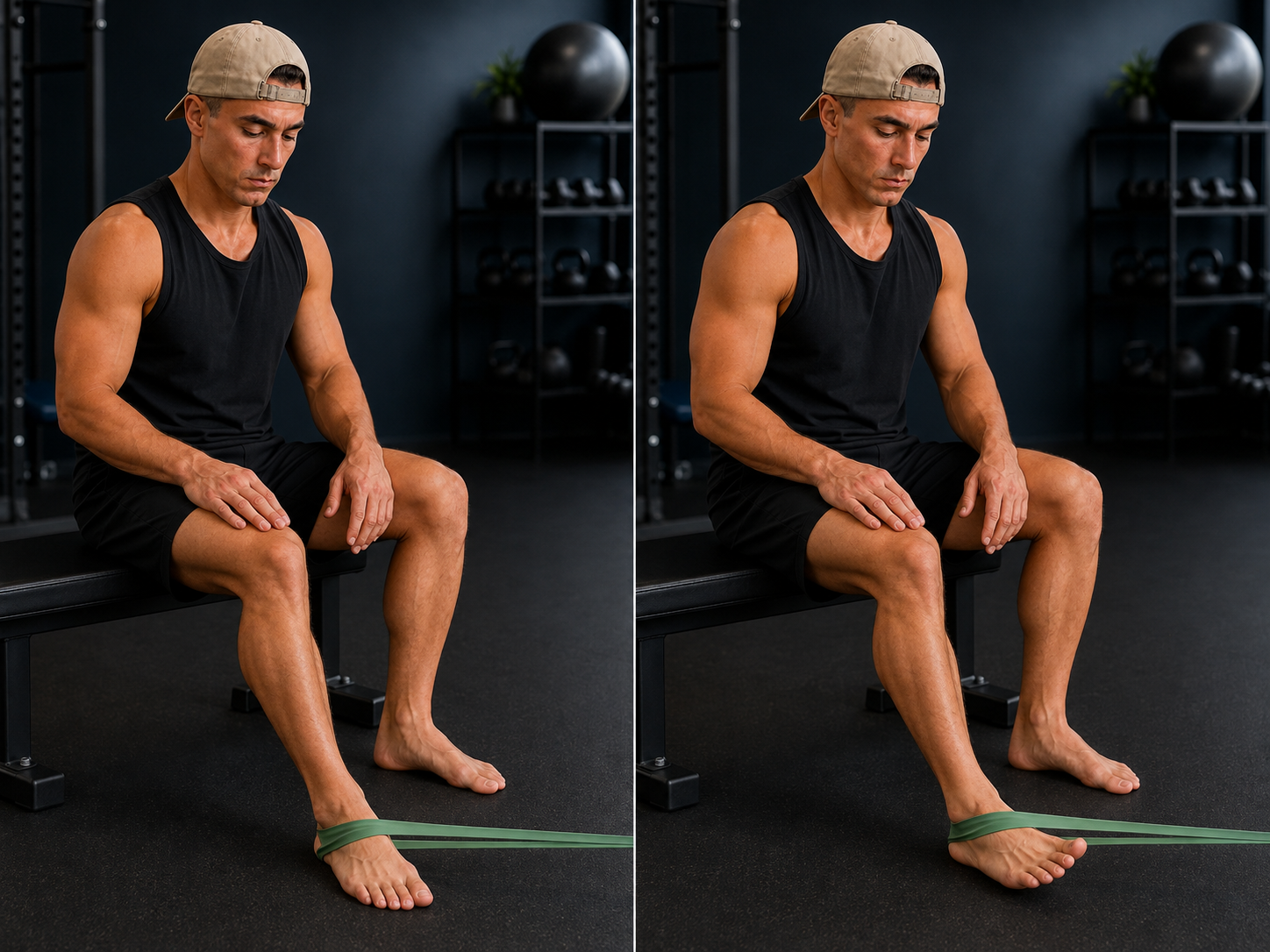 Start and finish demonstration of Ankle Eversion with a Band