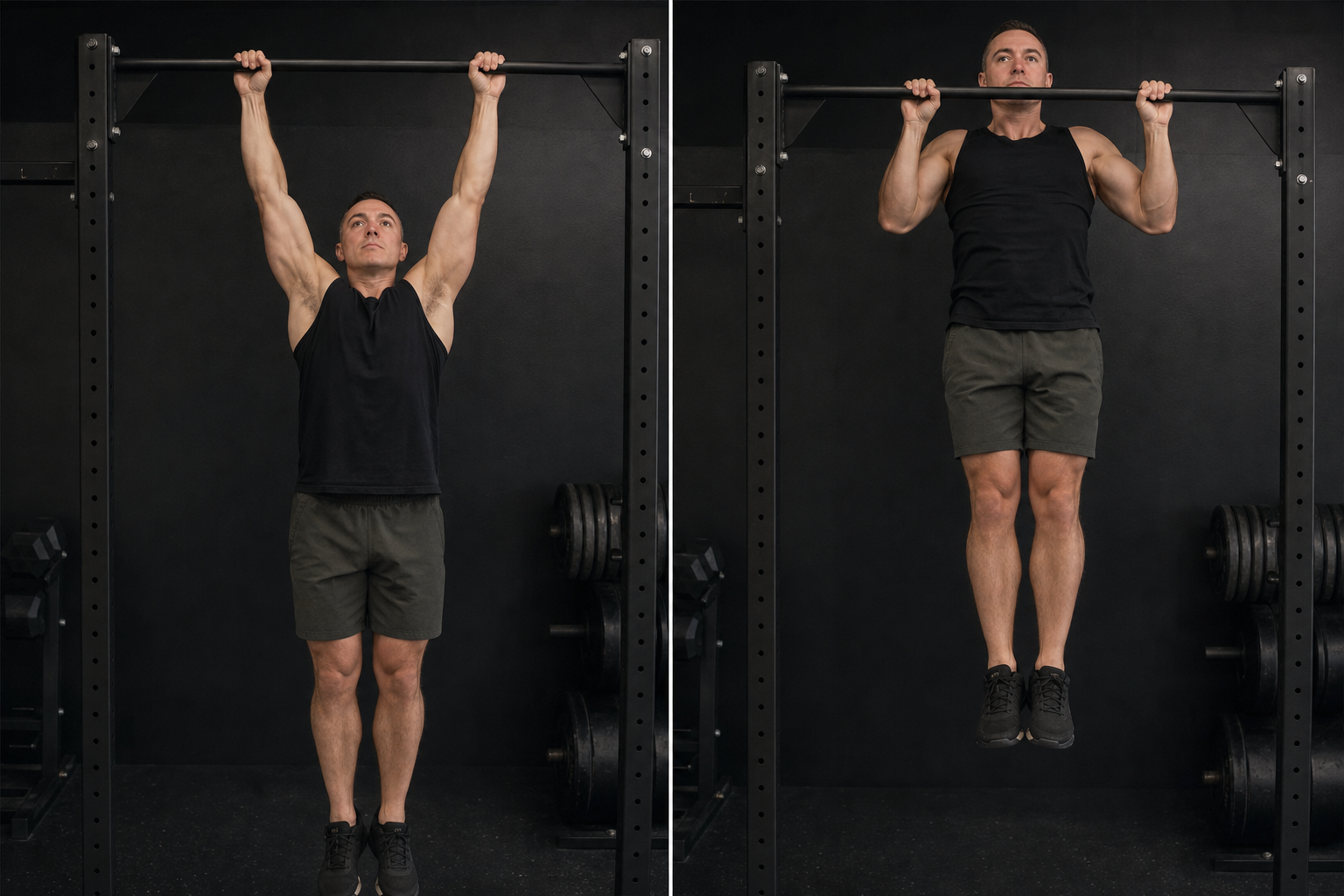 Start and finish demonstration of Pull-Up