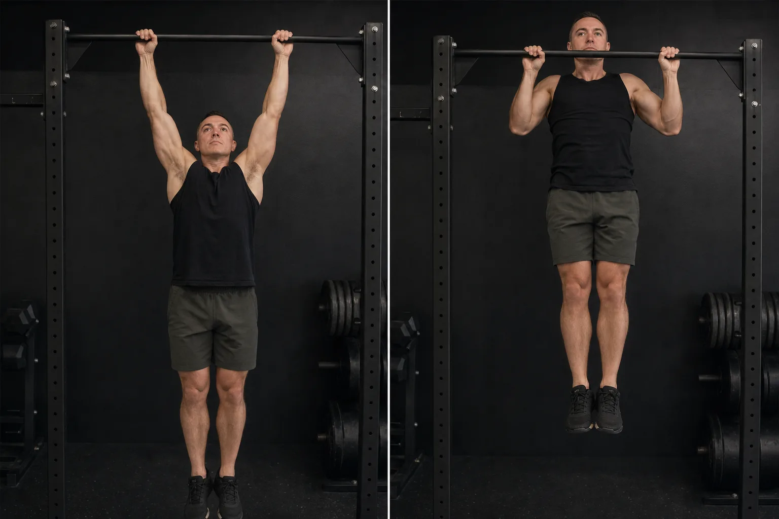 Start and finish demonstration of Pull-Up