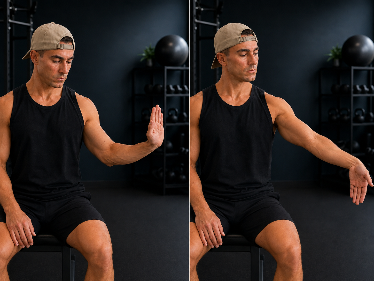 Start and finish demonstration of Gentle Median Nerve Glide