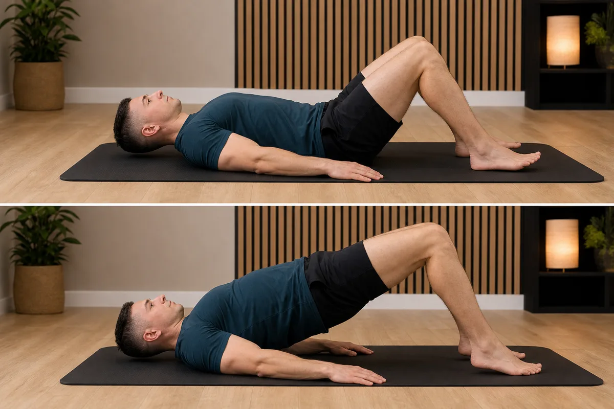 Start and finish demonstration of Hamstring Bridge