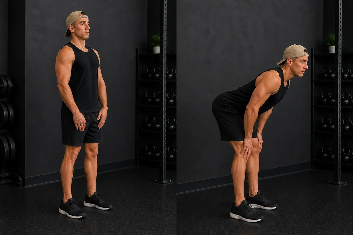 Start and finish demonstration of Hip Hinge