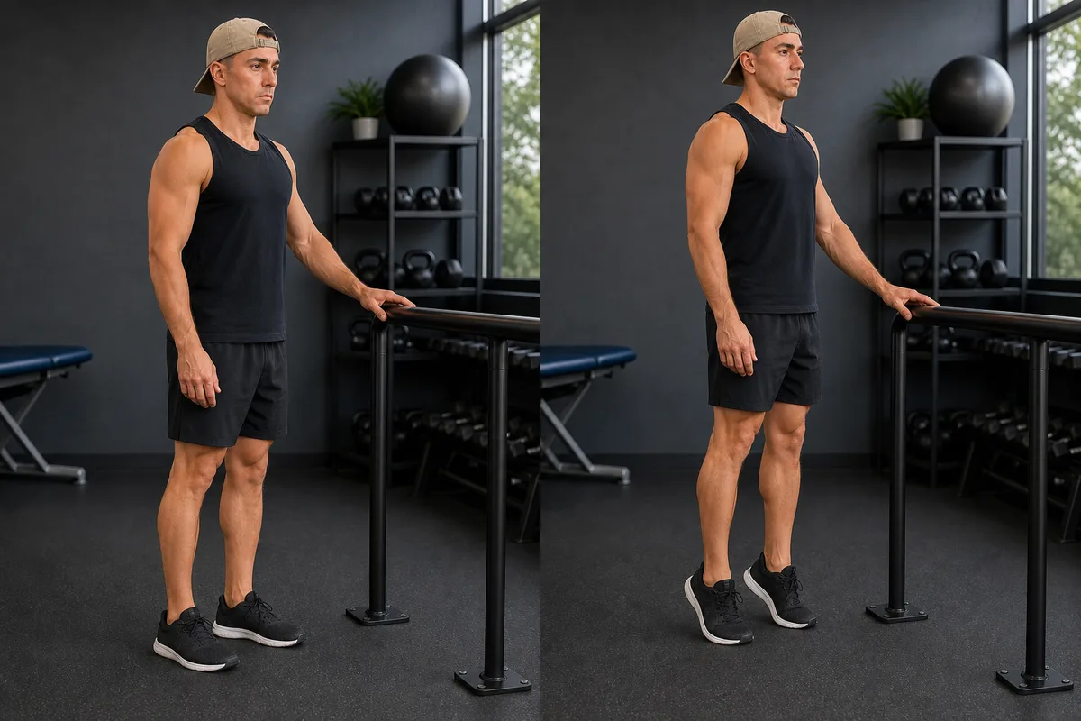 Start and finish demonstration of Calf Raise