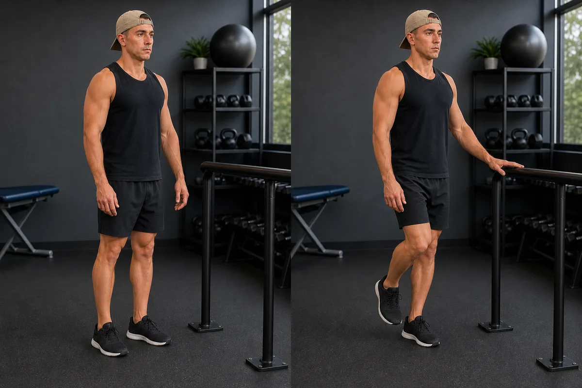 Start and finish demonstration of Single-Leg Balance