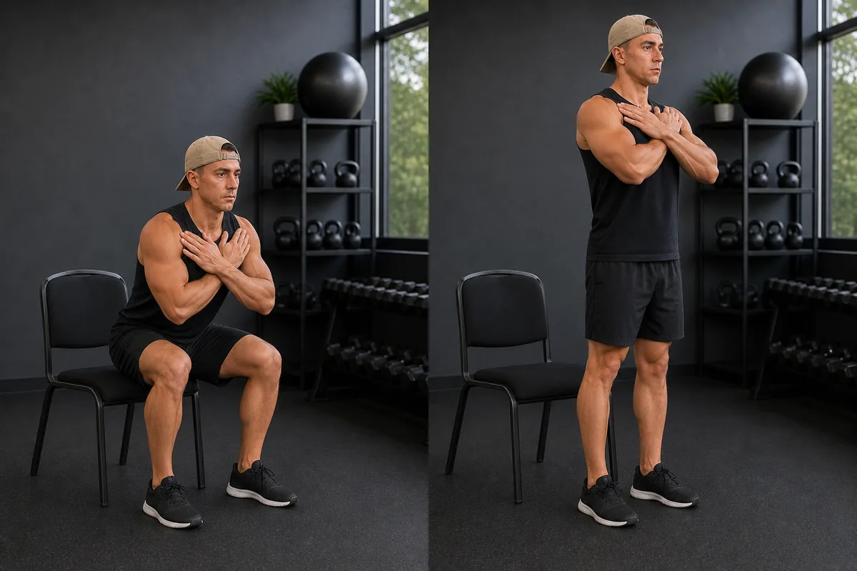 Start and finish demonstration of Sit-to-Stand