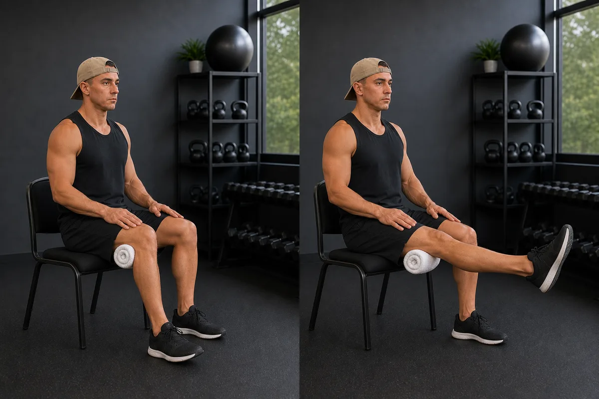 Start and finish demonstration of Terminal Knee Extension