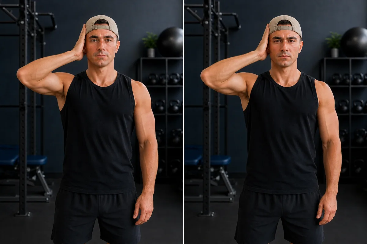 Start and finish demonstration of Neck Isometrics