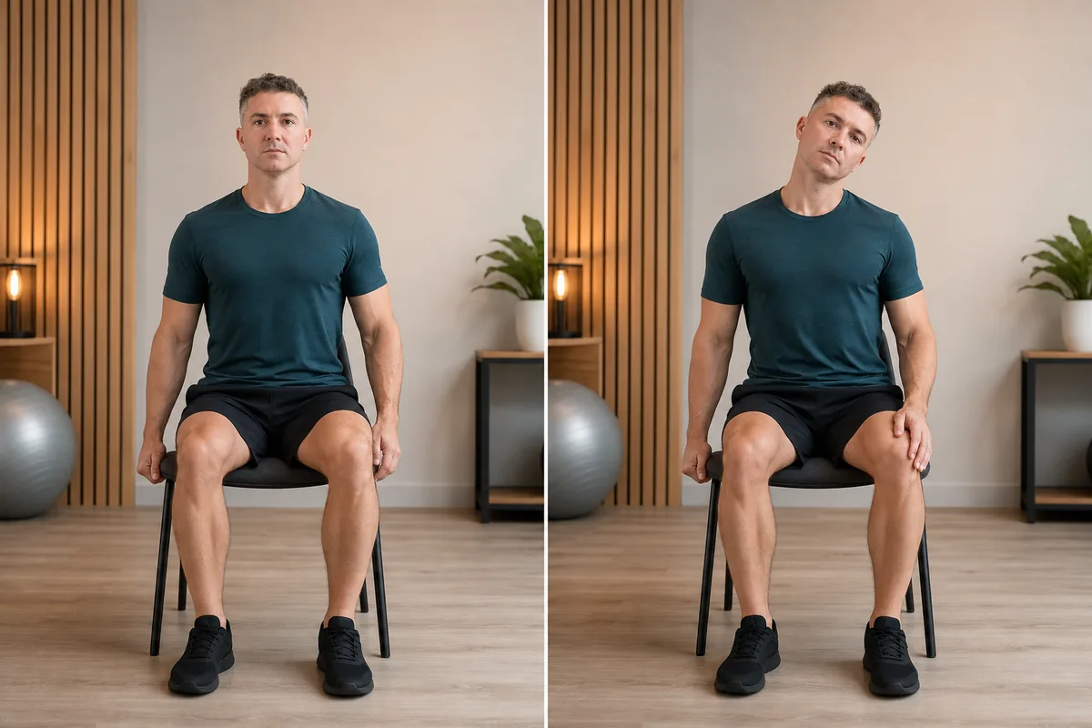 Start and finish demonstration of Upper Trapezius Stretch