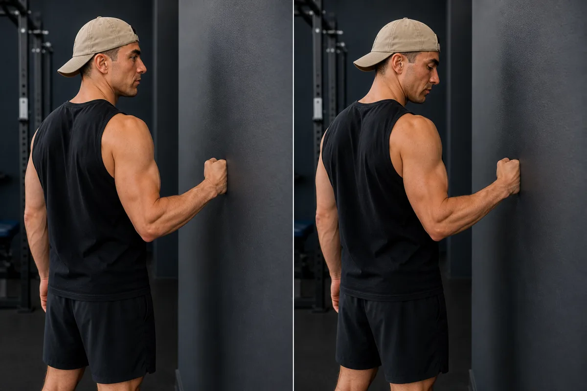 Start and finish demonstration of Isometric Shoulder Holds